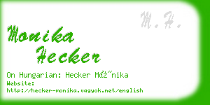 monika hecker business card